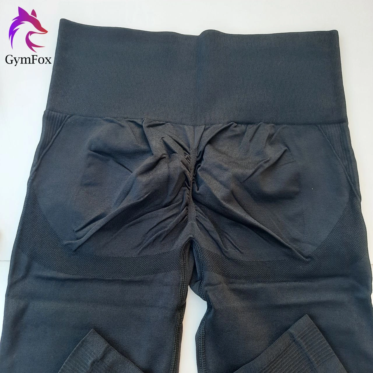لگ سیملس پشت چین دار مشکی تک رنگ سایز M-L-XL - مشکی / مدیوم