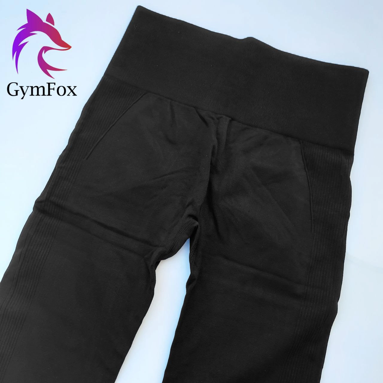 لگ سیملس پشت چین دار مشکی تک رنگ سایز M-L-XL - مشکی / مدیوم