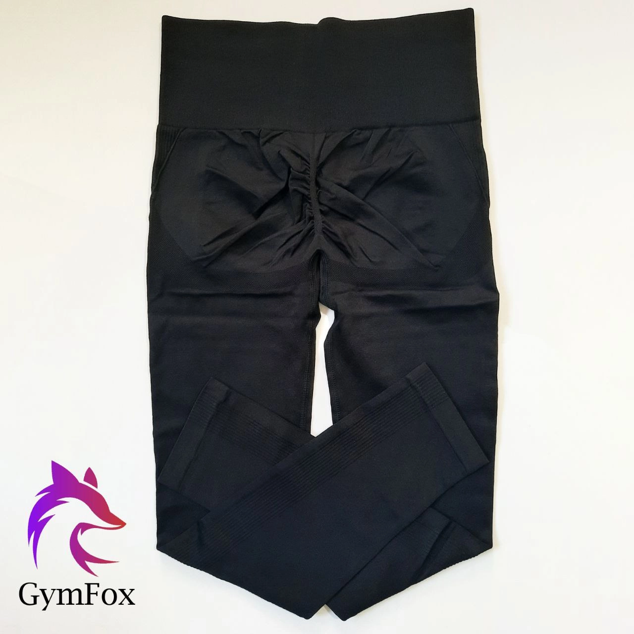 لگ سیملس پشت چین دار مشکی تک رنگ سایز M-L-XL - مشکی / مدیوم