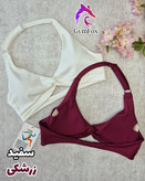 نیمتنه اسپندکس بک لس جلو پاپیونی nm072